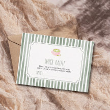 Matcha Thee Salie Gestreepte Baby Shower Luier Raf