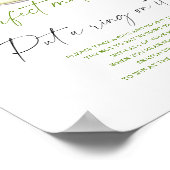 Matcha thee vrijgezellenfeest Zet een ring op het  Poster (Hoek)