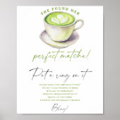 Matcha thee vrijgezellenfeest Zet een ring op het  Poster (Voorkant)