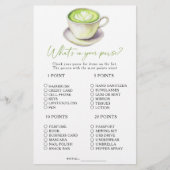 Matcha thee Wat zit er in je portemonnee spel (Voorkant)