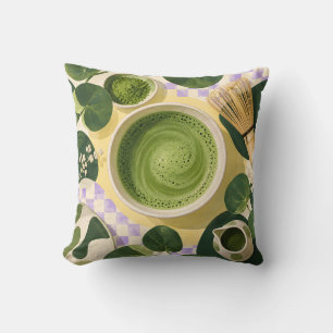 Matcha Thee Whisk Stilleven Kussen