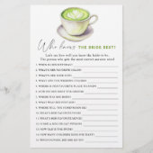 Matcha thee Wie kent de bruid het beste (Voorkant)