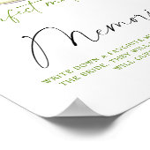 Matcha theememories met de bruid poster (Hoek)
