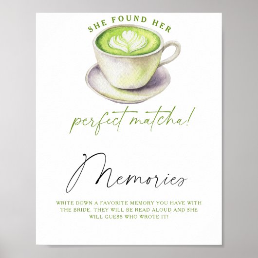 Matcha theememories met de bruid poster (Voorkant)