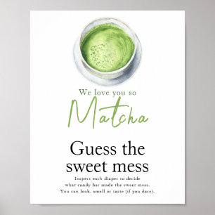Matcha theeshower baby Guess de zoete troep Poster