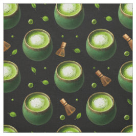 Matcha Theezeamloos Patroon Stof