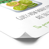 Matcha Thema Feestspel Hoeveel Koekjes Bord Poster (Hoek)