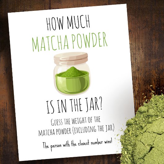 Matcha thema feestspelbord poster