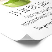 Matcha thema feestspelbord poster (Hoek)