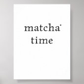 Matcha time - minimalistic typography poster (Voorkant)