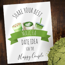 Matcha Trouwfeest Aanmelding Bord Poster