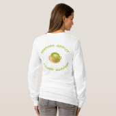 Matcha verslaafd, liefde Matcha T-shirt (Achterkant volledig)