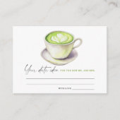 Matcha Vrijgezellenfeest Datum nacht ideeën Datum Informatiekaartje (Voorkant)