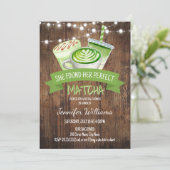 Matcha-Vrijgezellenfeest Kaart (Staand voorkant)