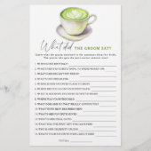 Matcha vrijgezellenfeest Wat zei de bruidegom (Voorkant)