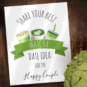 Matcha Wedding Shower Sign Poster
