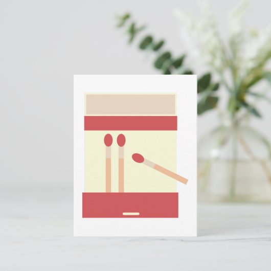 Matchboek Briefkaart (Staand voorkant)