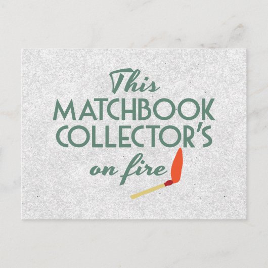 Matchbook Collector Briefkaart (Voorkant)