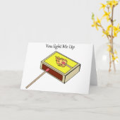 Matchbox komt overeen met een brandlichtpaar kaart (Gele Bloem)