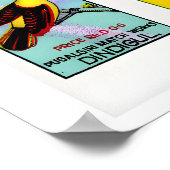 Matchbox Label Collage Tamil Oude Typografie Poster (Hoek)