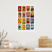 Matchbox Label Collage Tamil Oude Typografie Poster (Keuken)