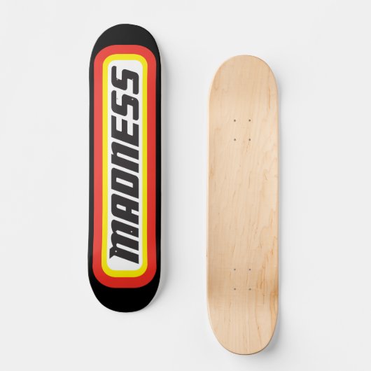 Matchbox? Waanzin! Skateboard (Voorkant)