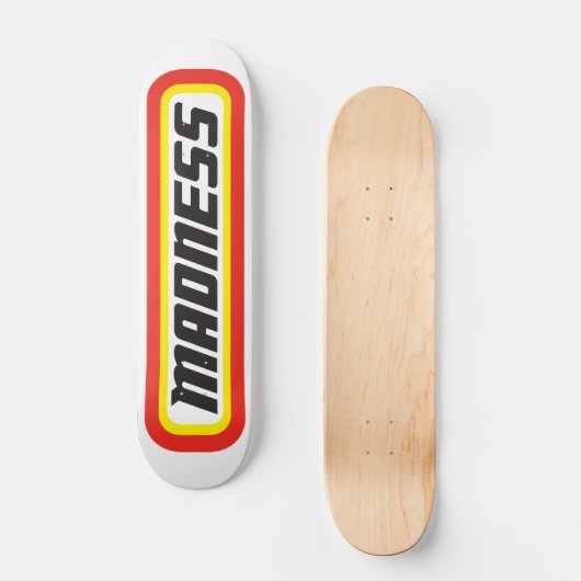 Matchbox? Waanzin! Skateboard (Voorkant)