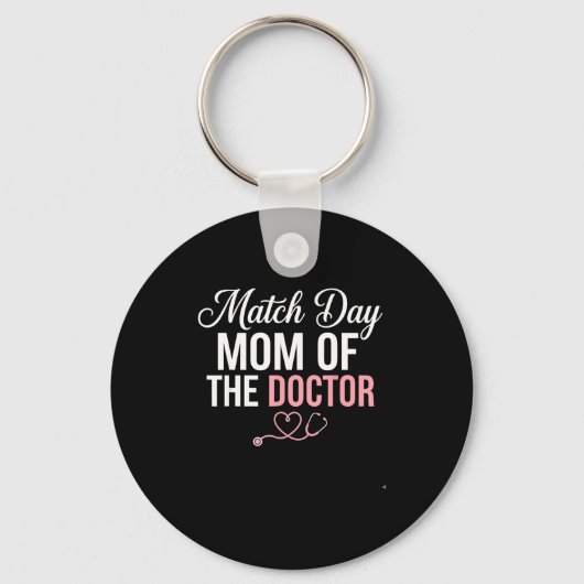 Matchdag moeder van de dokter verblijfplaats match sleutelhanger (Voorkant)