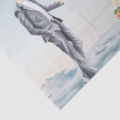 Matched in Heaven Elegant Bride and Groom Wedding Tissuepapier (Detail)