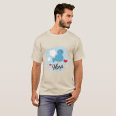 Matchen Hers Love Bird Baseball T-shirt (Voorkant volledig)