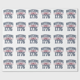 Matchen sinds 1776 250ste verjaardag 4 juli  cadeaupapier