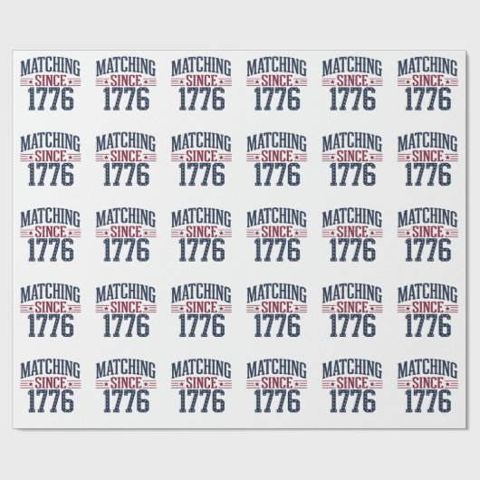 Matchen sinds 1776 250ste verjaardag 4 juli  cadeaupapier (Vlak)