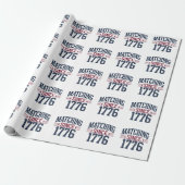 Matchen sinds 1776 250ste verjaardag 4 juli  cadeaupapier (Uitgerold)