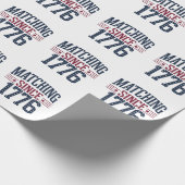 Matchen sinds 1776 250ste verjaardag 4 juli  cadeaupapier (Hoek)