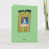 Matches en matchbox kaart (Achterkant)