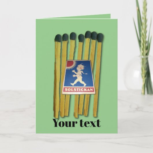 Matches en matchbox kaart (Voorkant)