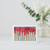 Matches (grens) visitekaartje (Staand voorkant)
