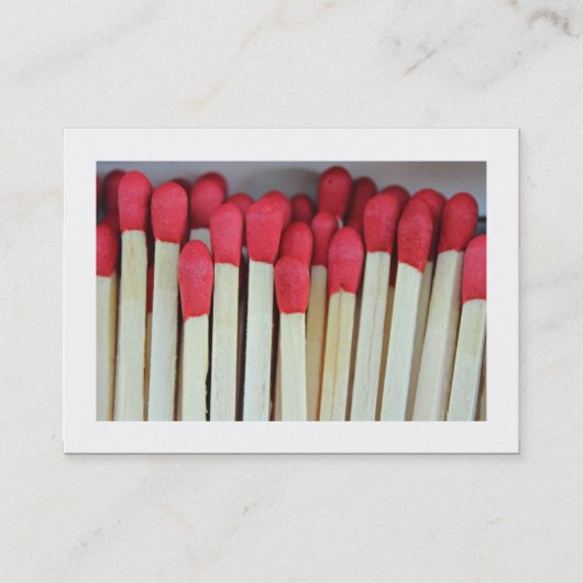 Matches (grens) visitekaartje (Voorkant)