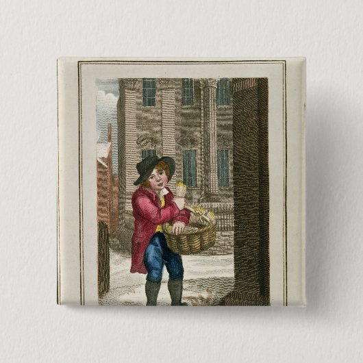 Matches, Mansion House Vierkante Button 5,1 Cm (Voorkant)