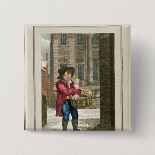 Matches, Mansion House Vierkante Button 5,1 Cm