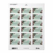 Matching Adresetiketten, Trellis Roos Vintage Etiket (Full Sheet)