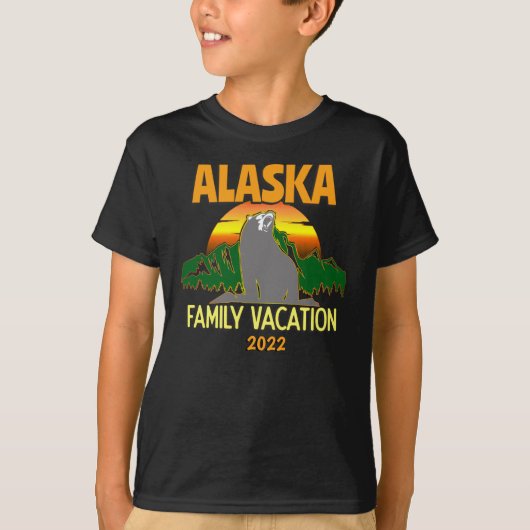 Matching Alaska Family Vacation Cruise Group T-shirt (Voorkant)