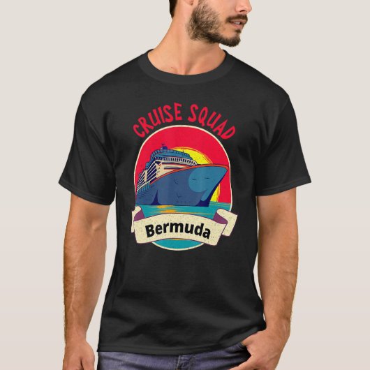 Matching Bermuda Cruise Squad Cruising Vacation T-shirt (Voorkant)