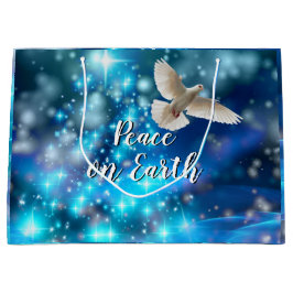 Matching Blue Dove Peace Kerstmis Groot Cadeauzakje