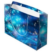 Matching Blue Dove Peace Kerstmis Groot Cadeauzakje (Achterkant Gekanteld)