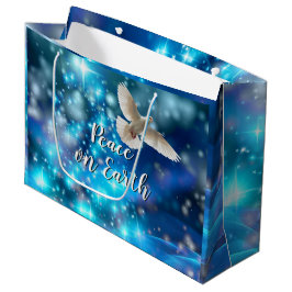 Matching Blue Dove Peace Kerstmis Groot Cadeauzakje
