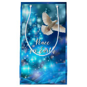 Matching Blue Dove Peace Kerstmis Klein Cadeauzakje (Voorkant)