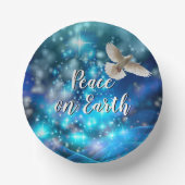 Matching Blue Dove Peace Kerstmis Papieren Kommen (Voorkant)
