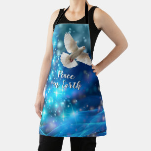 Matching Blue Dove Peace Kerstmis Schort