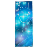 Matching Blue Dove Peace Kerstmis Wijn Cadeautas (Achterkant)